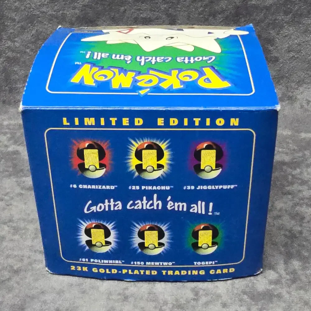 Pokémon Pokeball Togepi Limited Edition Gold Plated 23K Pokemon Card Collect